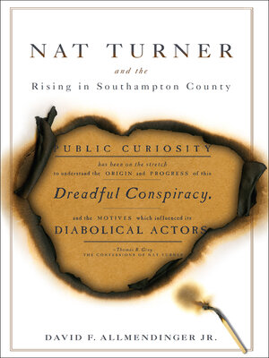 cover image of Nat Turner and the Rising in Southampton County